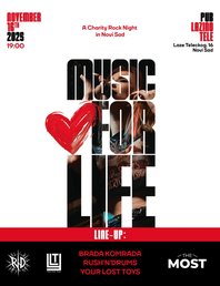 Благотворительный рок-вечер в Нови-Саде