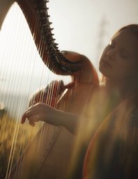 Арфа в чайной!