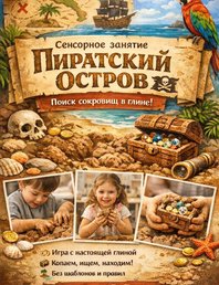 Игра в глину на тему «Пиратский остров»